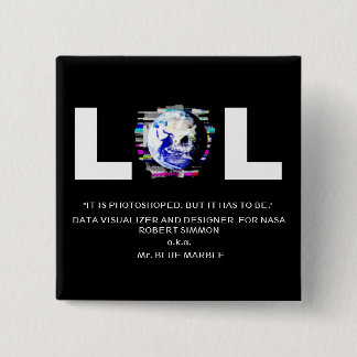 Photoshoped Erde durch Herr BLUE MARMOR (weißer Button