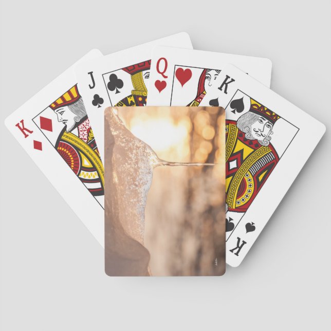 Photosonne durch das Eis Spielkarten (Rückseite)