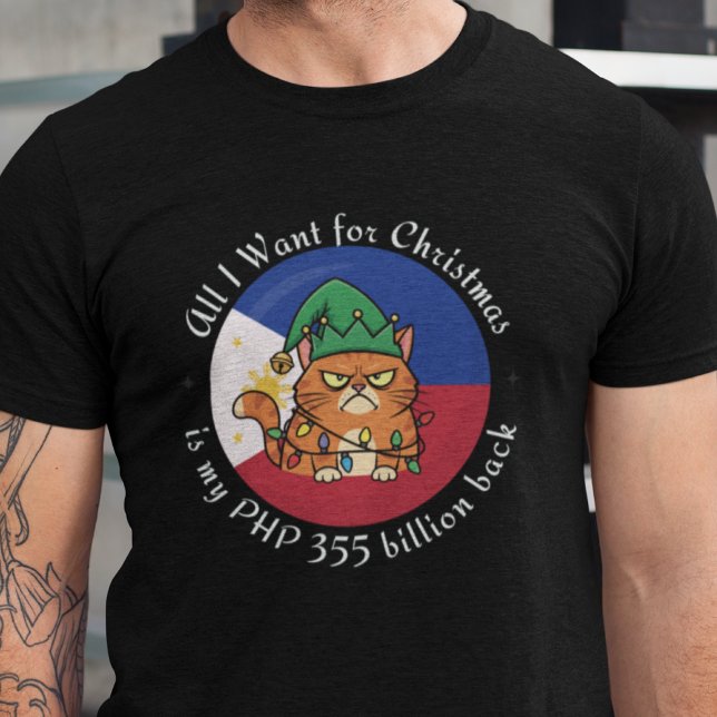 PHP 355 Billion Christmas Philippines Corruption T-Shirt (Von Creator hochgeladen)