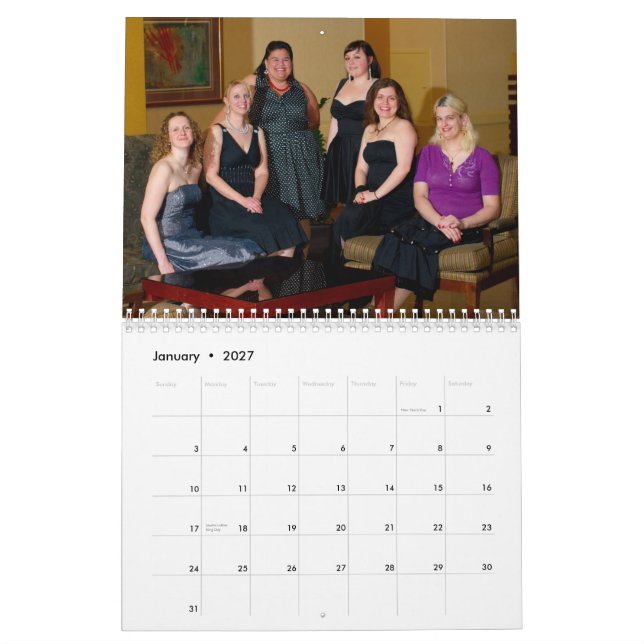 PHP-Frauen 2010 (Normal) Kalender (Jan 2027)