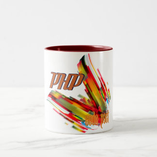 PHP, Mehrfarbencode-Strudel Zweifarbige Tasse