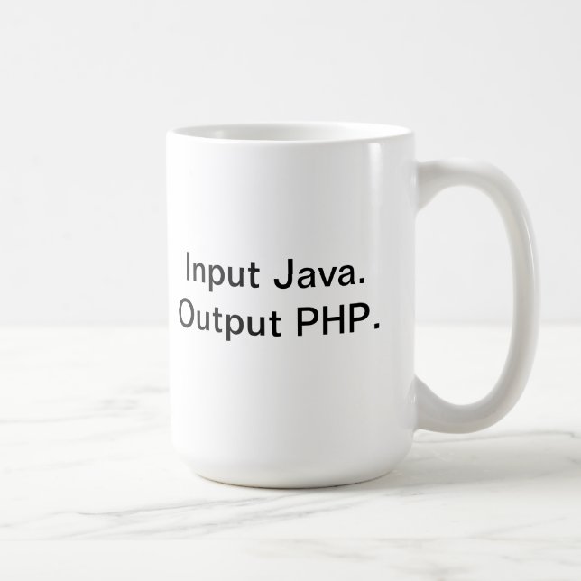 PHP-Programmiererkaffee-Tasse Tasse (Rechts)