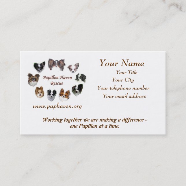 PHR-Visitenkarte Visitenkarte (Vorderseite)