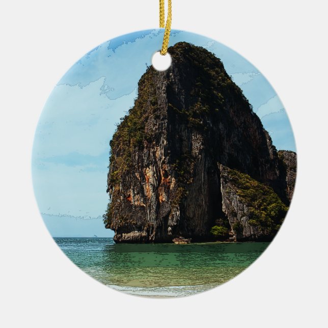 Phra-Nang Krabi Thailand Keramik Ornament (Vorne)