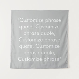 Phrase anpassen elegant grau weiß wandteppich