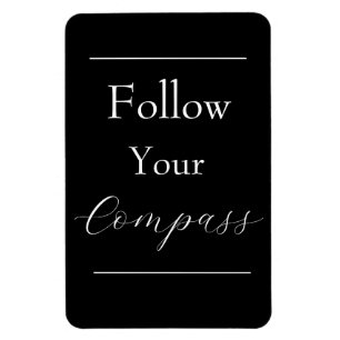 Phrase "Folgen Sie Ihrem Compass" Magnet
