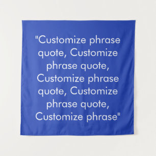 Phrase Zitat elegant blau anpassen Wandteppich