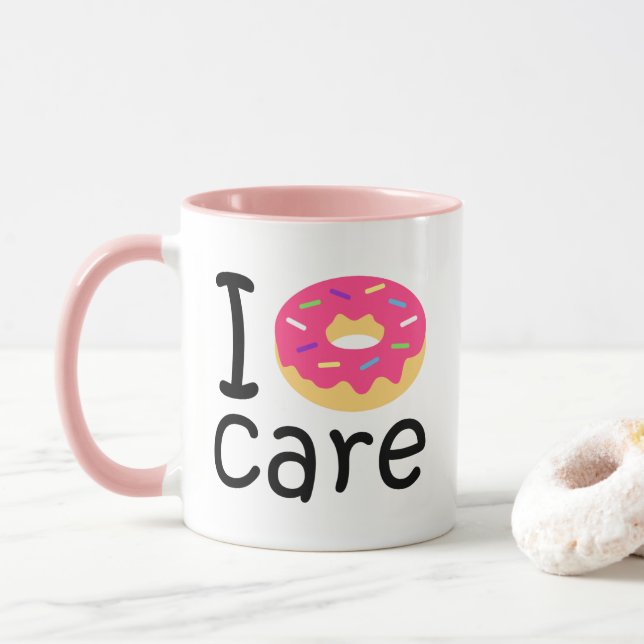 Phrasen-Zitat emoji der modischen Tasse (Mit Donut)