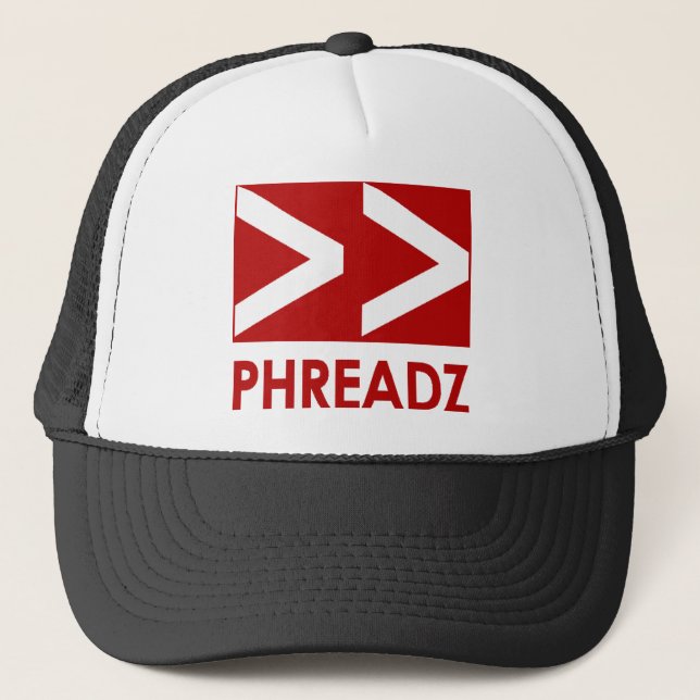 Phreadz Fernlastfahrer-Hut Truckerkappe (Vorderseite)
