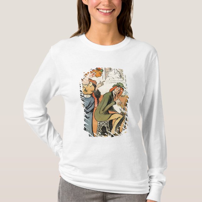 Phryne: Karikatur des Modells eines Künstlers T-Shirt (Vorderseite)