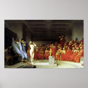 Phryne vor dem Areopagus Poster