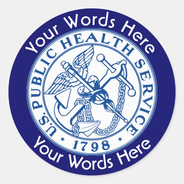 PHS-Aufkleber Runder Aufkleber (Vorderseite)