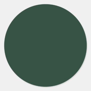 Phthalo Green Solid Color Runder Aufkleber