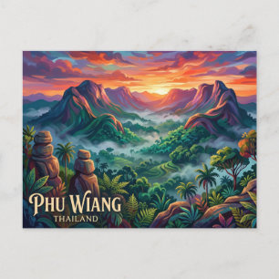 Phu Wiang Nationalpark Thailand Postkarte