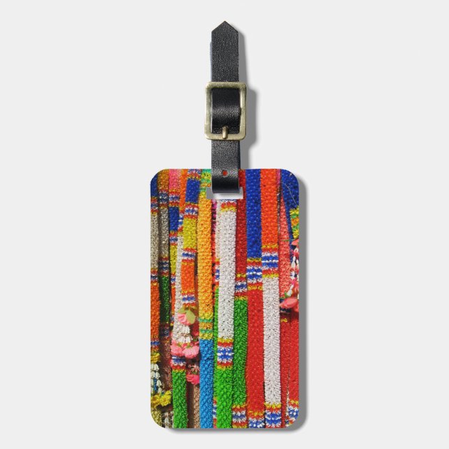 Phuang Maalai - Thai Floral Garland Gepäckanhänger (Vorderseite vertikal)