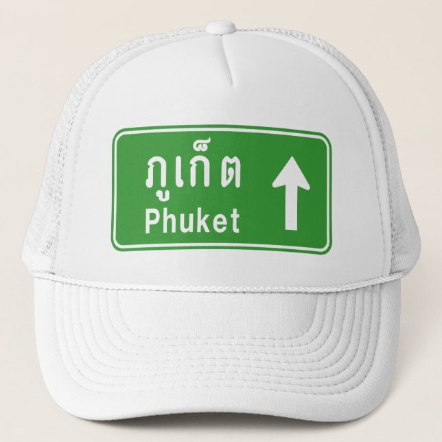 Phuket Ahead ⚠ Thai Highway Traffic ⚠ Truckerkappe (Vorderseite)