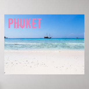 Phuket Beach Thailand Souvenir Poster