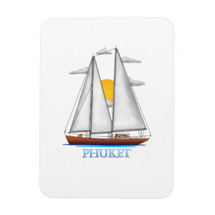 Phuket Coastal Nautical Sailing Magnet