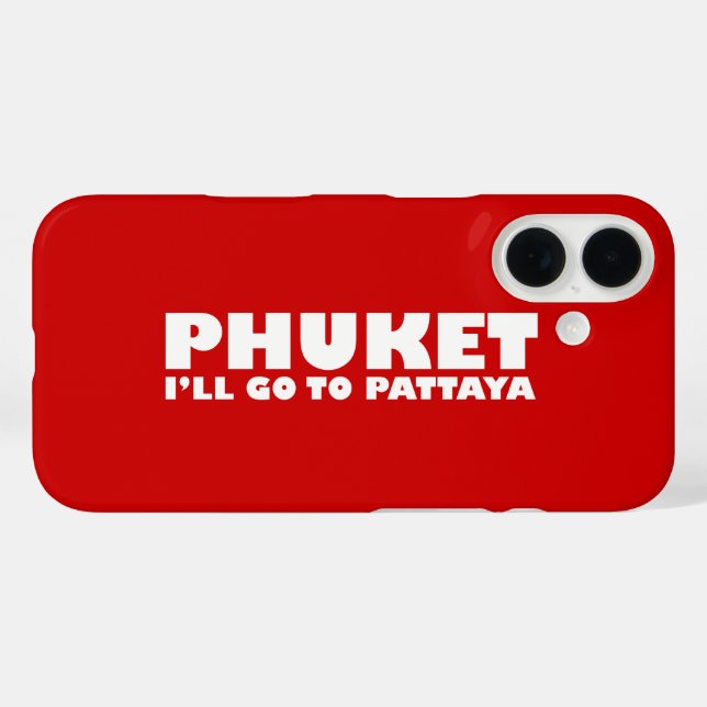 PHUKET ICH GEHE NACH PATTAYA Case-Mate iPhone HÜLLE (Rückseite (Horizontal))