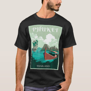 Phuket Longtail-Boot Thailand Insel Samui Souvenir T-Shirt