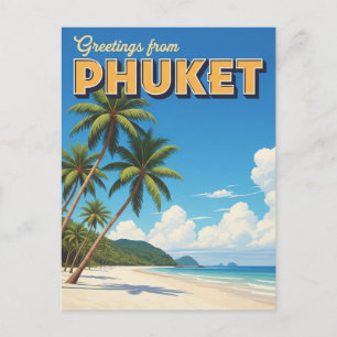Phuket Patong Beach Thailand Travel Postkarte
