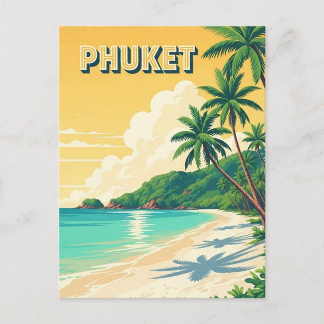 Phuket Patong Beach Thailand Travel Postkarte (Vorderseite)