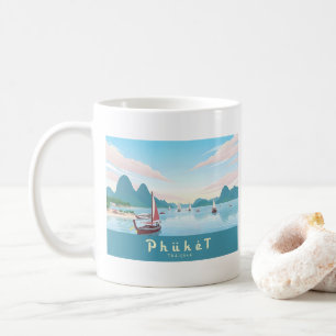 Phuket Thailand Pastel Travel Kaffeetasse