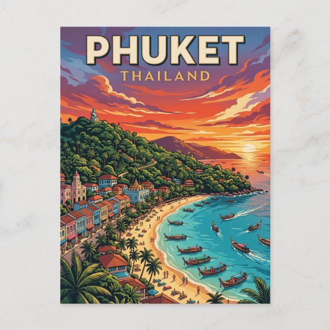 Phuket Thailand Postkarte (Vorderseite)