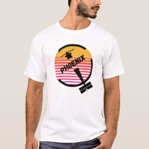 PHX Phoenix Airport, Arizona - Retro Flugzeug T-Shirt