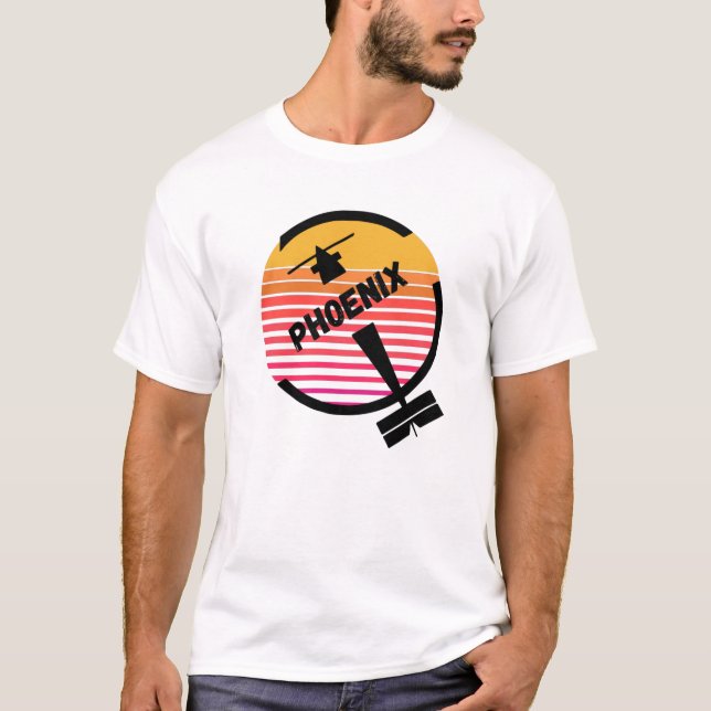 PHX Phoenix Airport, Arizona - Retro Flugzeug T-Shirt (Vorderseite)