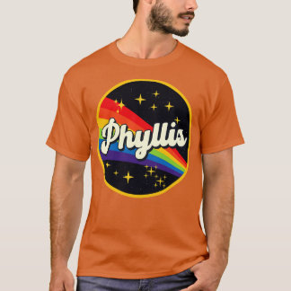 Phyllis Rainbow im Vintagen Weltraum T-Shirt