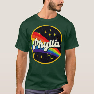 Phyllis Rainbow im Vintagen Weltraum T-Shirt