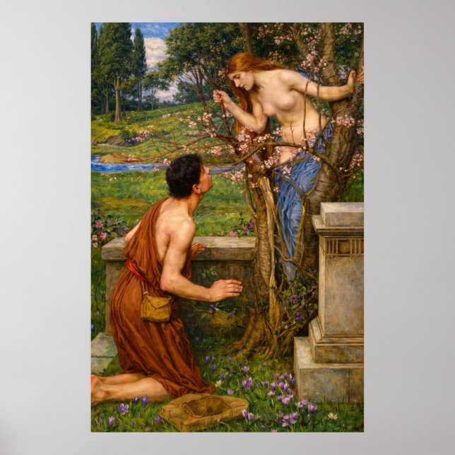 Phyllis und Demophoön von John William Waterhouse Poster (Vorne)