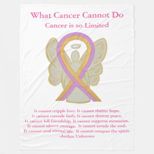 Phyllodes Tumorbewusstsein Ribbon Cancer Blanket Fleecedecke