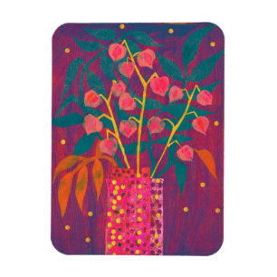 Physalis Herbstliche Pflanze Bouquet farbenfrohe B Magnet