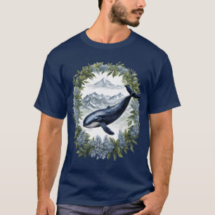 Physeter macrocephalus Wal mit Berglorbeer T-Shirt