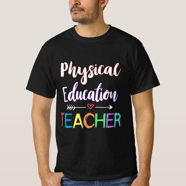 Physical Education Teacher School PE Teacher Fitne T-Shirt (Vorderseite)