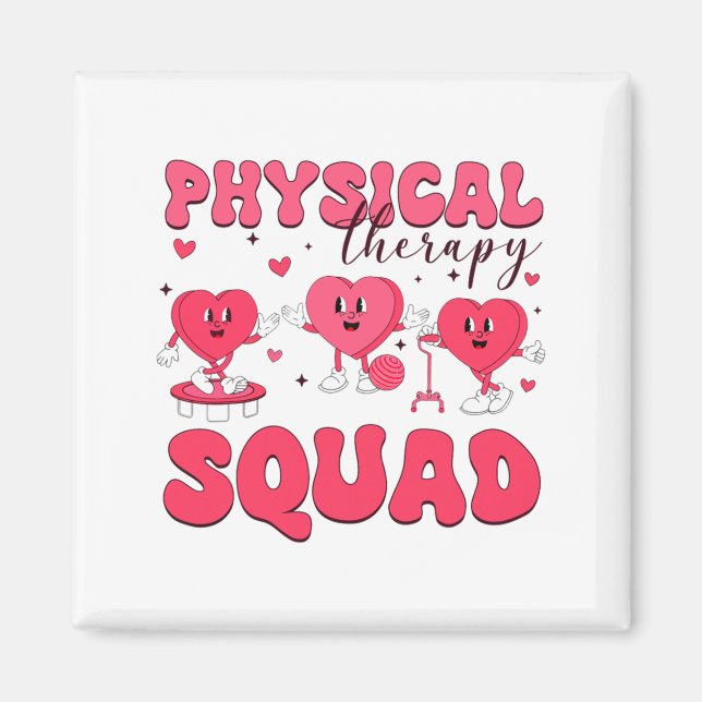 Physical Therapy Squad Valentines Day Pt Pta Vale  Magnet (Vorne)