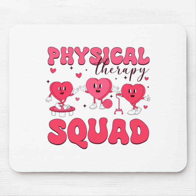 Physical Therapy Squad Valentines Day Pt Pta Vale  Mousepad (Vorne)