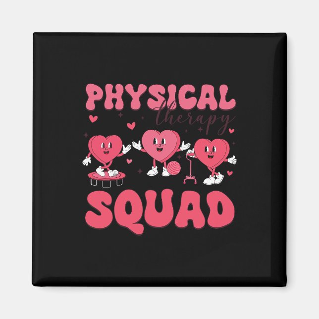 Physical Therapy Squad Valentinstag Pt Pta Vale Magnet (Vorne)
