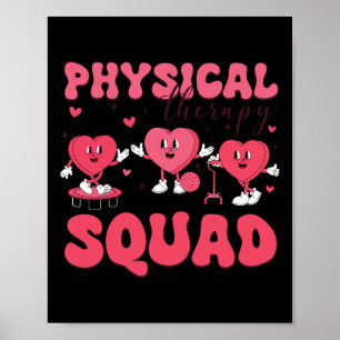 Physical Therapy Squad Valentinstag Pt Pta Vale Poster