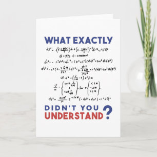 Physics formula Joke Karte