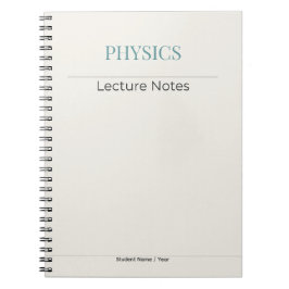 Physics Notebook – Minimal Academic Edition Notizblock