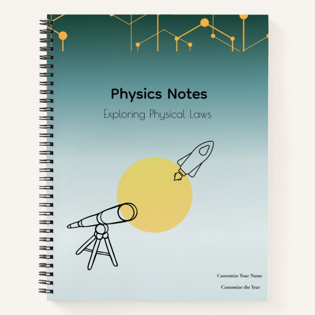 Physics Notes Notebook Notizbuch (Vorderseite)