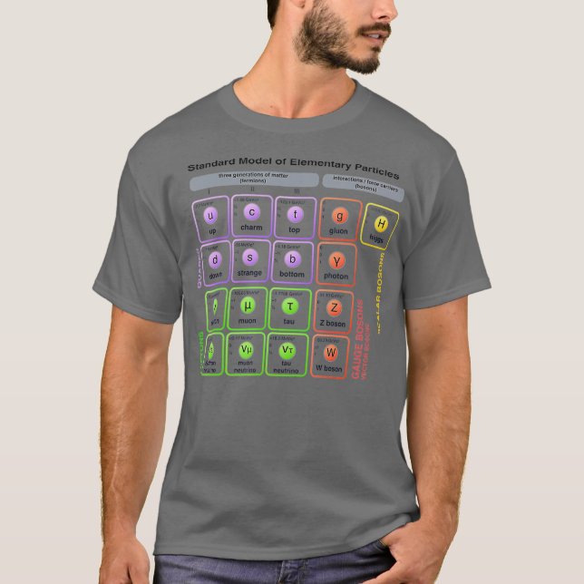Physics  Standard Model of Elementary Particles T-Shirt (Vorderseite)