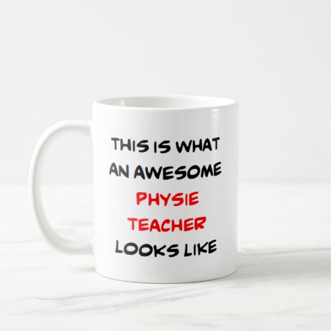 Physie-Lehrer, phantastisch Kaffeetasse (Links)