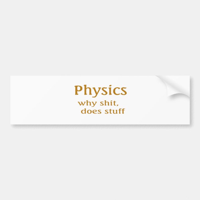 Physik Autoaufkleber (Vorne)