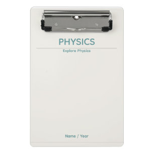 Physik-Clipboard – Minimales Design  Benutzerdefin Mini Klemmbrett