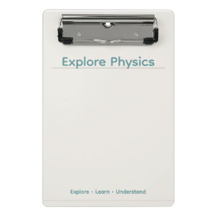 Physik-Clipboard – Minimales Design Benutzerdefin Mini Klemmbrett