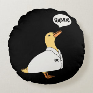 Physik-Duck Rundes Kissen